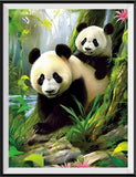 Panda 5d Diy Diamond Painting Diamant Malerei Set MJ8085