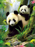 Panda 5d Diy Diamond Painting Diamant Malerei Set MJ8085