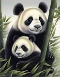 Panda 5d Diy Diamond Painting Diamant Malerei Set MJ8088