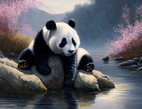 Panda 5d Diy Diamond Painting Diamant Malerei Set MJ8100