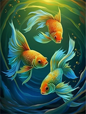 Fisch 5d Diy Diamond Painting Diamant Malerei Set MJ8122