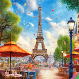 Eiffelturm 5d Diy Diamond Painting Diamant Malerei Set MJ8349