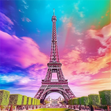 Eiffelturm 5d Diy Diamond Painting Diamant Malerei Set MJ8350