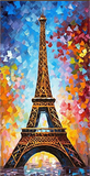 Eiffelturm 5d Diy Diamond Painting Diamant Malerei Set MJ8352