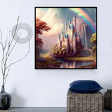 Schloss 5d Diy Diamond Painting Diamant Malerei Set MJ8365