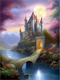 Schloss 5d Diy Diamond Painting Diamant Malerei Set MJ8371