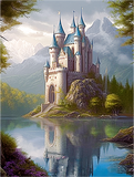 Schloss 5d Diy Diamond Painting Diamant Malerei Set MJ8372