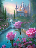 Schloss 5d Diy Diamond Painting Diamant Malerei Set MJ8376