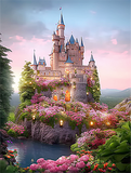 Schloss 5d Diy Diamond Painting Diamant Malerei Set MJ8379