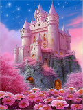 Schloss 5d Diy Diamond Painting Diamant Malerei Set MJ8383