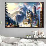 Schloss 5d Diy Diamond Painting Diamant Malerei Set MJ8389