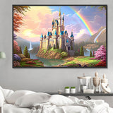 Schloss 5d Diy Diamond Painting Diamant Malerei Set MJ8393