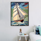 Boot 5d Diy Diamond Painting Diamant Malerei Set MJ8406