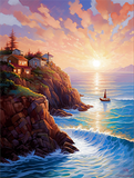 Meer 5d Diy Diamond Painting Diamant Malerei Set MJ8453
