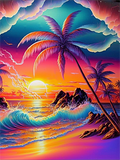Meer 5d Diy Diamond Painting Diamant Malerei Set MJ8460