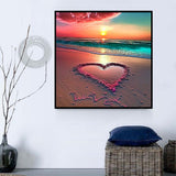 Strand 5d Diy Diamond Painting Diamant Malerei Set MJ8482