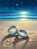 Strand 5d Diy Diamond Painting Diamant Malerei Set MJ8529