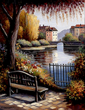Straße 5d Diy Diamond Painting Diamant Malerei Set MJ8570