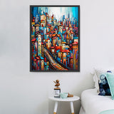 Straße 5d Diy Diamond Painting Diamant Malerei Set MJ8576
