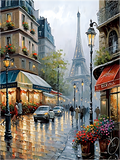 Straße 5d Diy Diamond Painting Diamant Malerei Set MJ8590