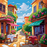 Stadt 5d Diy Diamond Painting Diamant Malerei Set MJ8610