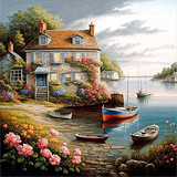 Stadt 5d Diy Diamond Painting Diamant Malerei Set MJ8613