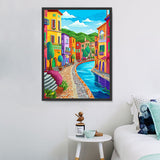 Stadt 5d Diy Diamond Painting Diamant Malerei Set MJ8615
