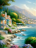 Stadt 5d Diy Diamond Painting Diamant Malerei Set MJ8618