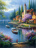 Stadt 5d Diy Diamond Painting Diamant Malerei Set MJ8620