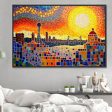 Stadt 5d Diy Diamond Painting Diamant Malerei Set MJ8636