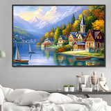 Stadt 5d Diy Diamond Painting Diamant Malerei Set MJ8638