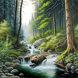 Natur 5d Diy Diamond Painting Diamant Malerei Set MJ8783
