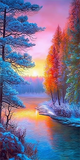 Natur 5d Diy Diamond Painting Diamant Malerei Set MJ8801