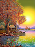 Natur 5d Diy Diamond Painting Diamant Malerei Set MJ8879