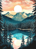 Natur 5d Diy Diamond Painting Diamant Malerei Set MJ8902