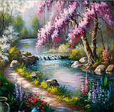 Natur 5d Diy Diamond Painting Diamant Malerei Set MJ8935