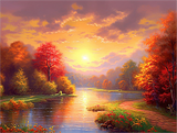 Natur 5d Diy Diamond Painting Diamant Malerei Set MJ8965
