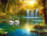 Natur 5d Diy Diamond Painting Diamant Malerei Set MJ8969