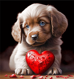 Hund 5d Diy Diamond Painting Diamant Malerei Set MJ8990