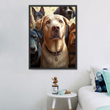 Hund 5d Diy Diamond Painting Diamant Malerei Set MJ8991
