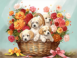 Hund 5d Diy Diamond Painting Diamant Malerei Set MJ8998
