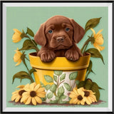 Hund 5d Diy Diamond Painting Diamant Malerei Set MJ9011