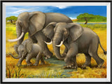 Elefant 5d Diy Diamond Painting Diamant Malerei Set SS157510229