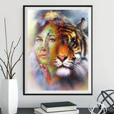 Tiger 5d Diy Diamond Painting Diamant Malerei Set SS350471198