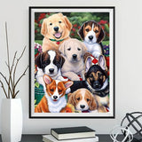 Hund 5d Diy Diamond Painting Diamant Malerei Set VM9605