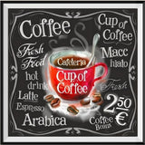 Kaffee 5d Diy Diamond Painting Diamant Malerei Set VM9612
