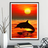 Delphin 5d Diamond Painting /Diamant Malerei Set VM9691