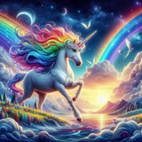 Einhorn 5d Diy Diamond Painting Diamant Malerei Set FL3338
