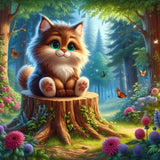 Katze 5d Diamond Painting /Diamant Malerei Set PL9184