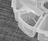 3 teil / los Mini 8 Grids Strass Kunststoffbehälter Box Diamant Malerei VM90356